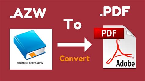 Convert azw to pdf online